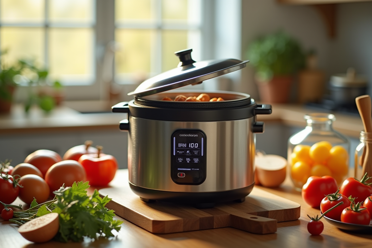 Cookeo ouvert avec problème et ingrédients frais